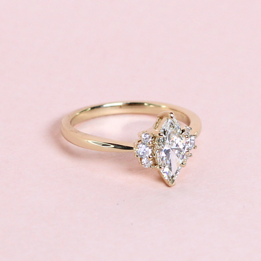 .67cts Marquise cut ring on modified band