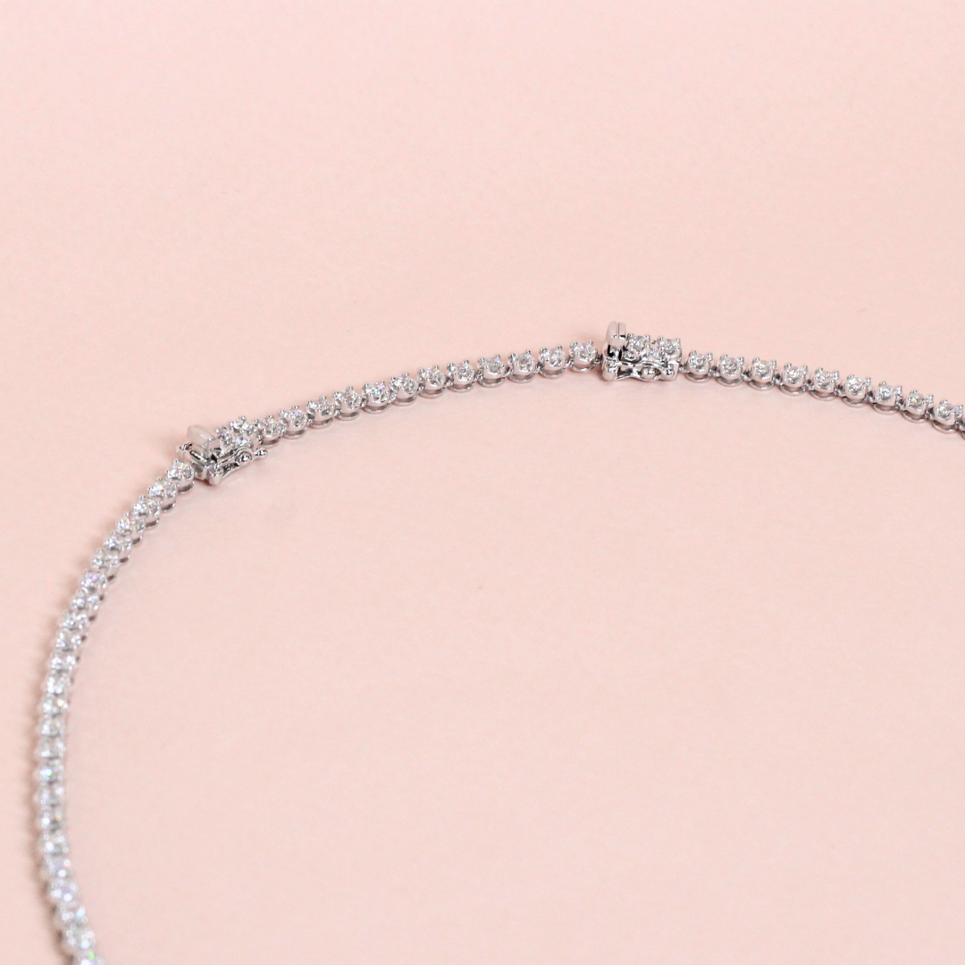 6.27cts Single Drop Tennis Necklace