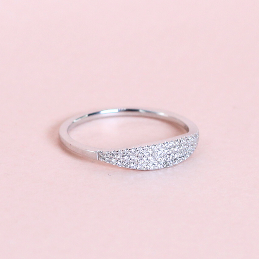 .16cts Round cut Micropavé ring