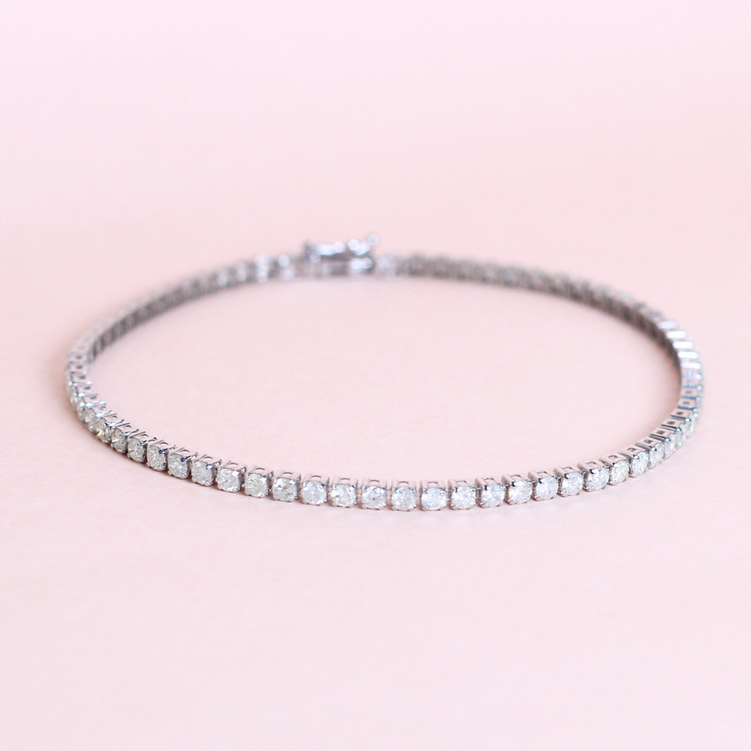 2.50cts Round cut Tennis bracelet