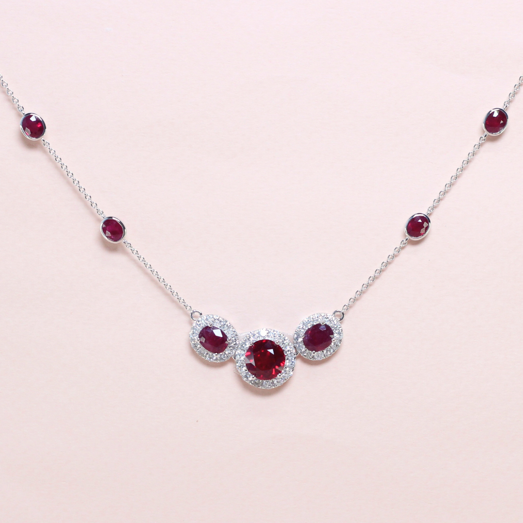Ruby and Diamond necklace