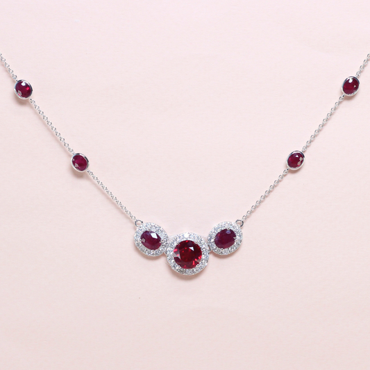Ruby and Diamond necklace
