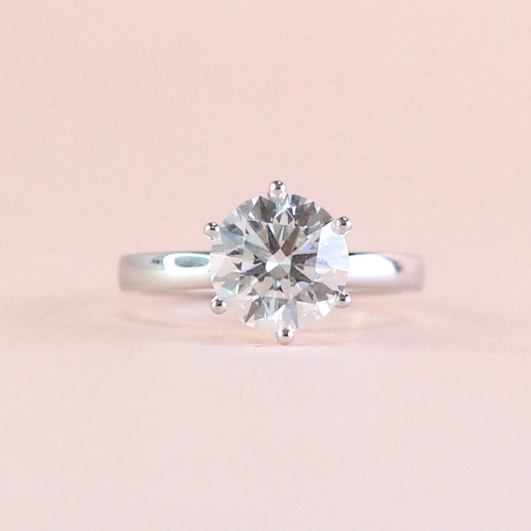 2.01ct Round cut Solitaire Lab-grown ring