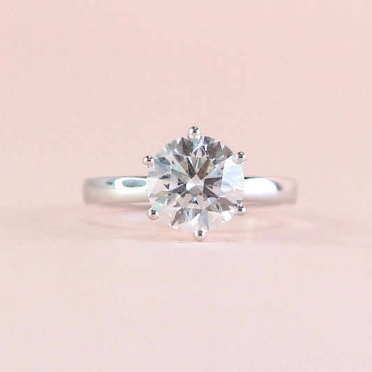 2.01ct Round cut Solitaire Lab-grown ring
