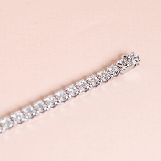 4.14cts Round cut Tennis bracelet