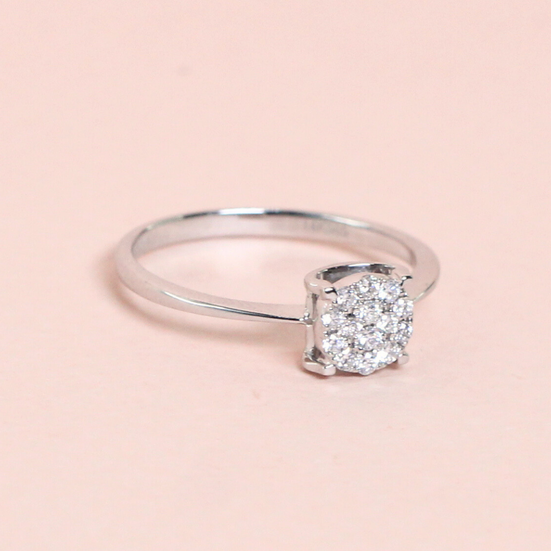 .27cts Round Illusion ring