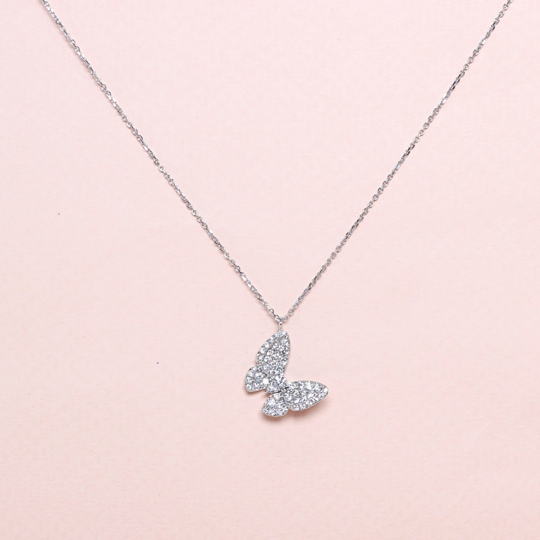 .42cts Butterfly Illusion Necklace
