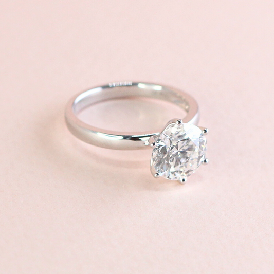 2.01ct Round cut Solitaire Lab-grown ring