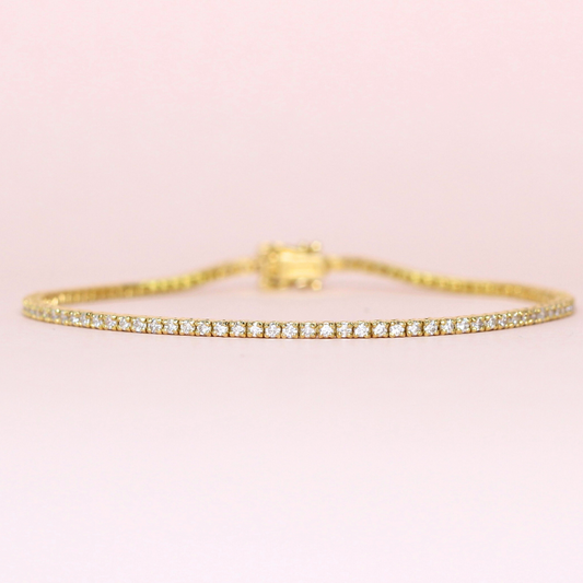 1.30cts Round cut Tennis bracelet