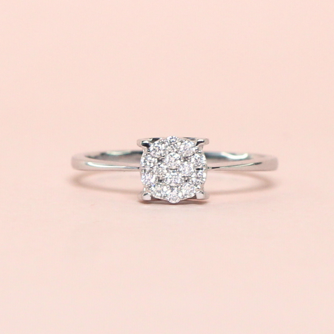 .27cts Round Illusion ring