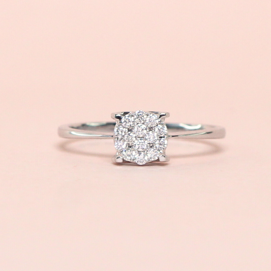 .27cts Round Illusion ring