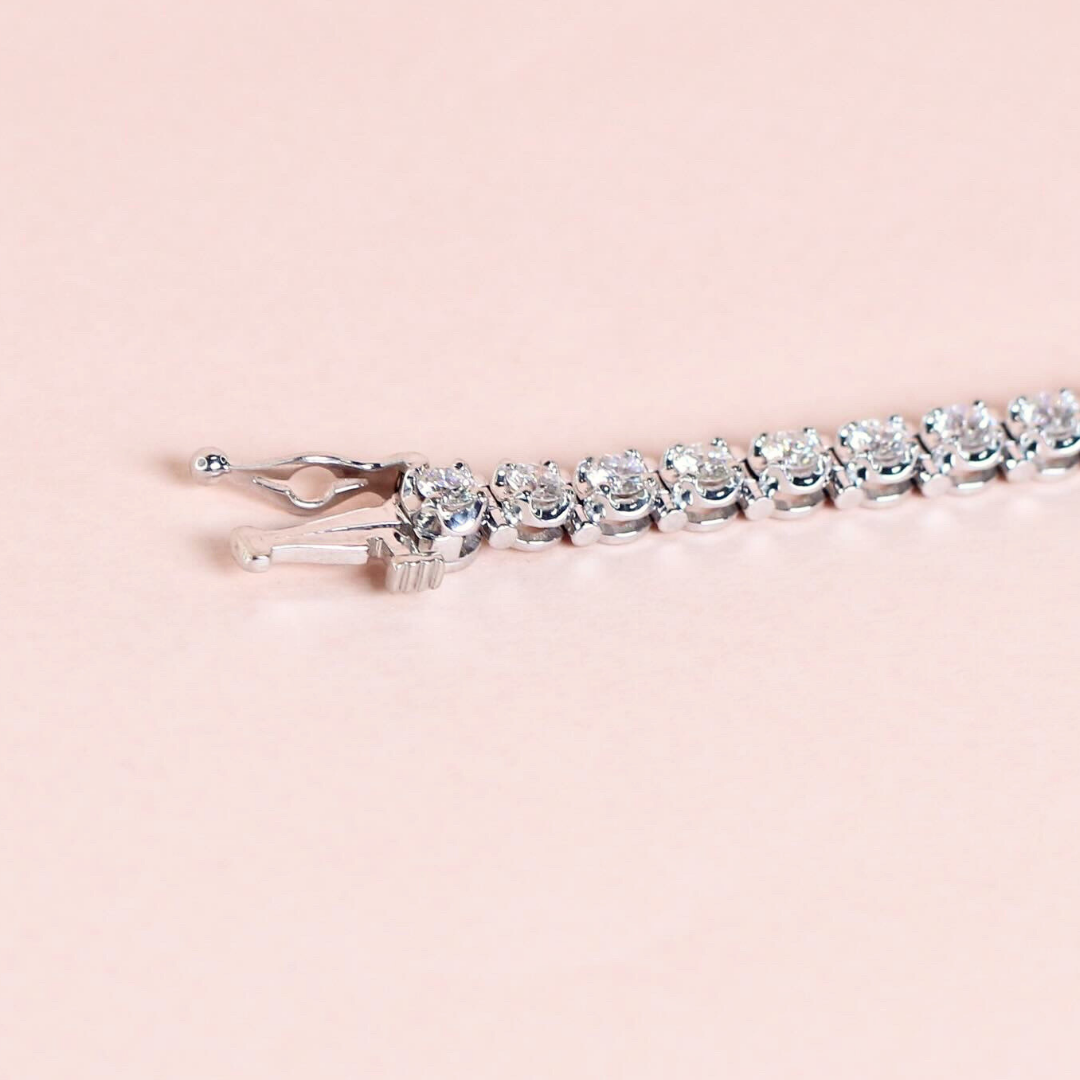 4.14cts Round cut Tennis bracelet