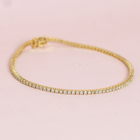1.30cts Round cut Tennis bracelet