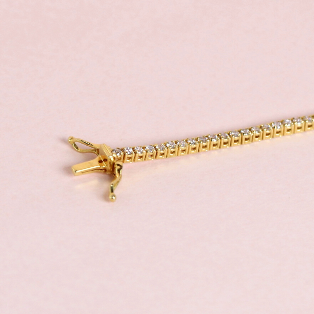 1.30cts Round cut Tennis bracelet