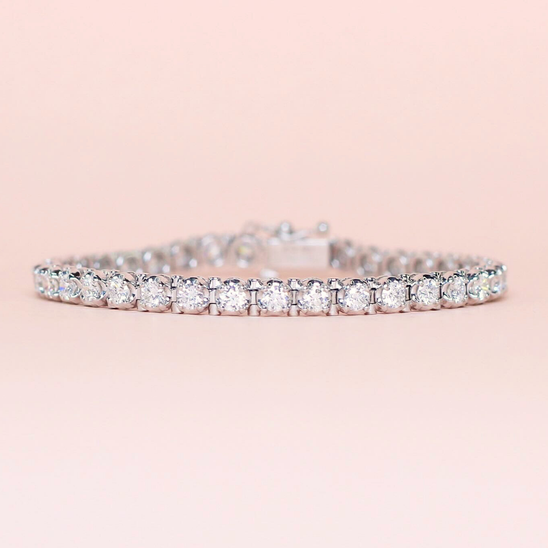 4.14cts Round cut Tennis bracelet