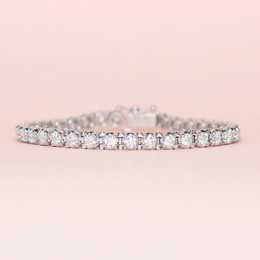 4.14cts Round cut Tennis bracelet