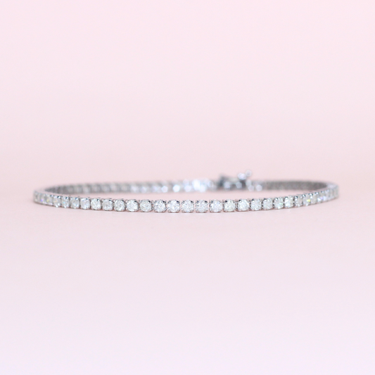 2.50cts Round cut Tennis bracelet