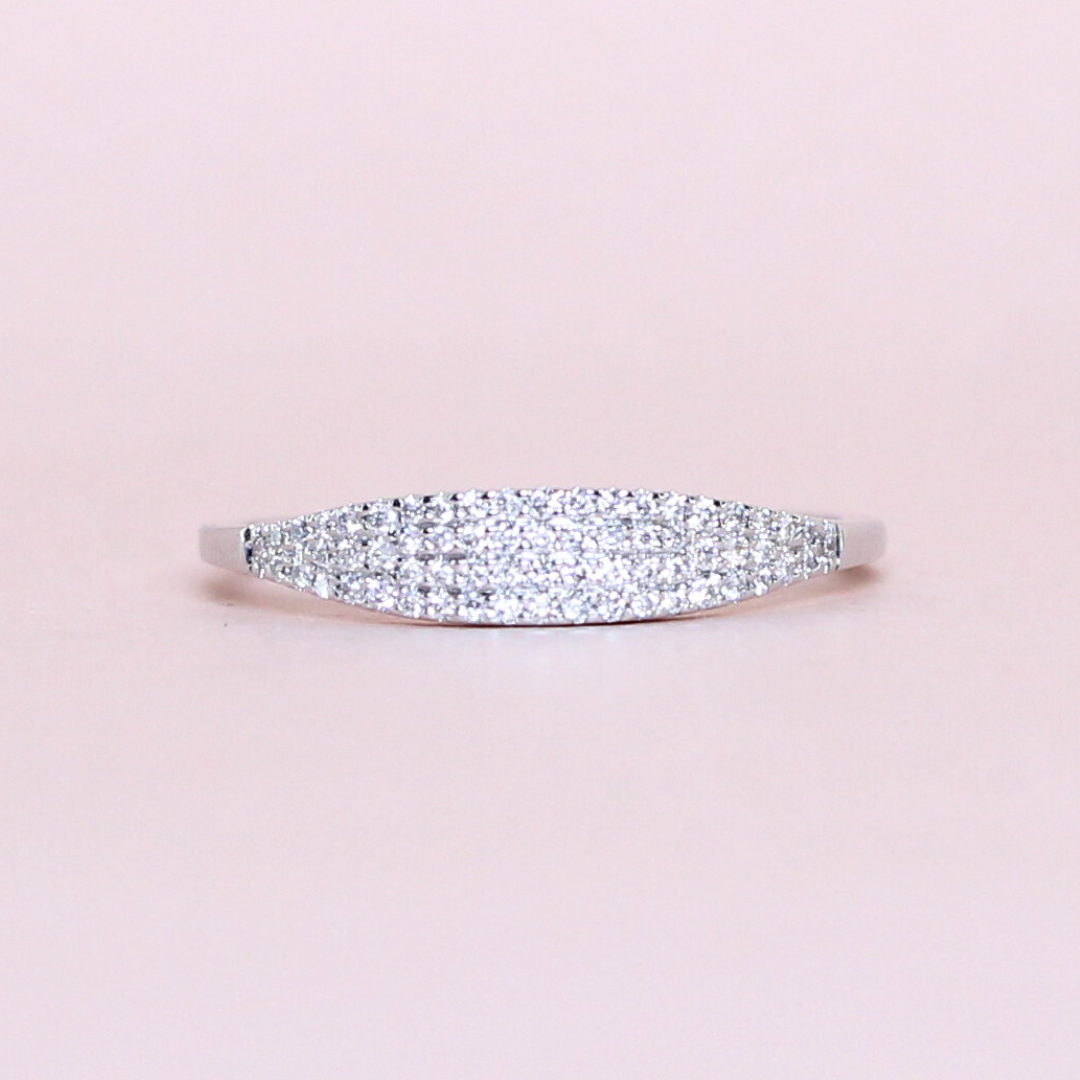 .16cts Round cut Micropavé ring