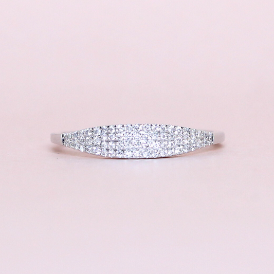 .16cts Round cut Micropavé ring