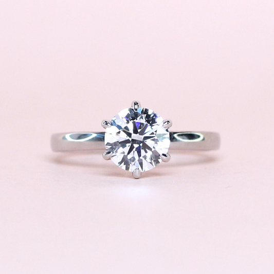 1.51ct Round cut Solitaire Lab-grown ring