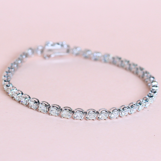4.20cts Round cut Tennis bracelet