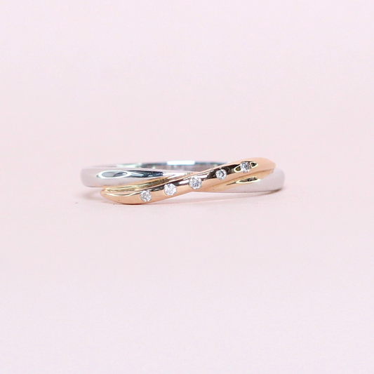 .025cts Two-toned ring (PH made)