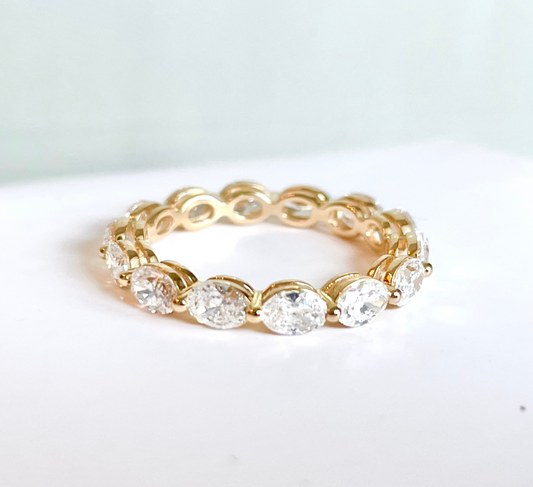 1.95cts Oval cut Full Eternity ring