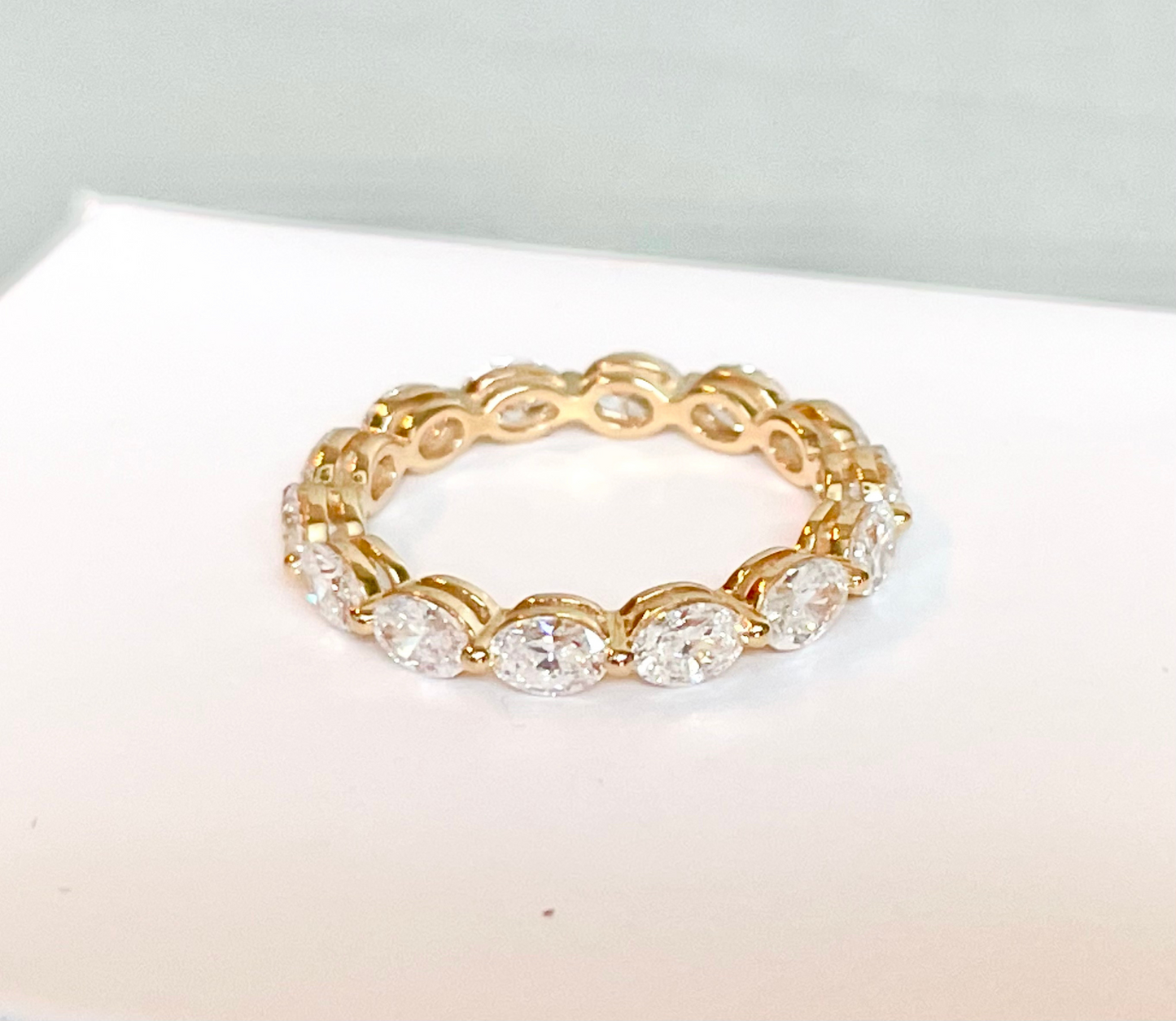 1.95cts Oval cut Full Eternity ring