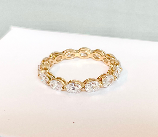 1.95cts Oval cut Full Eternity ring
