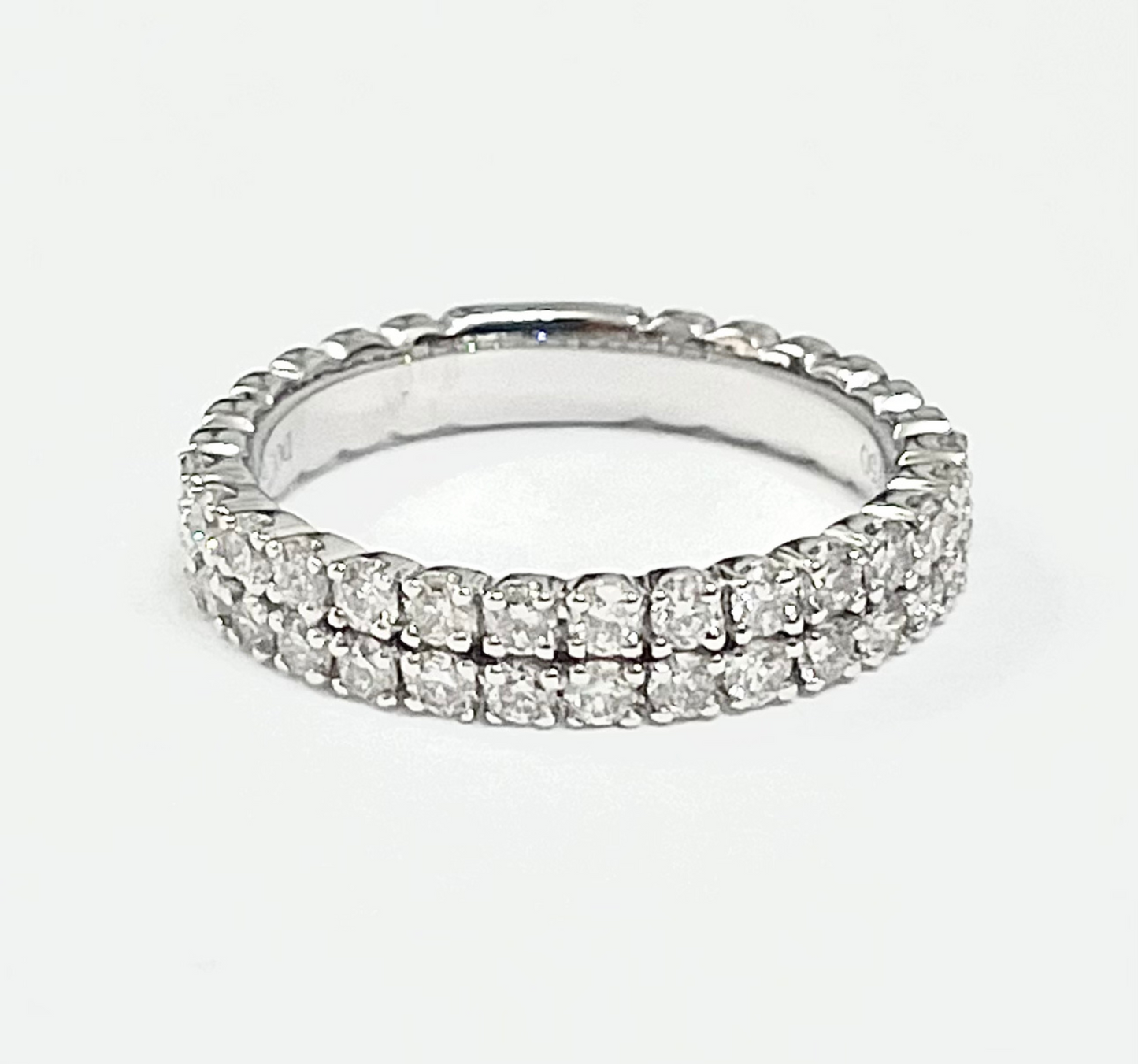 .63cts Round cut Half Eternity ring
