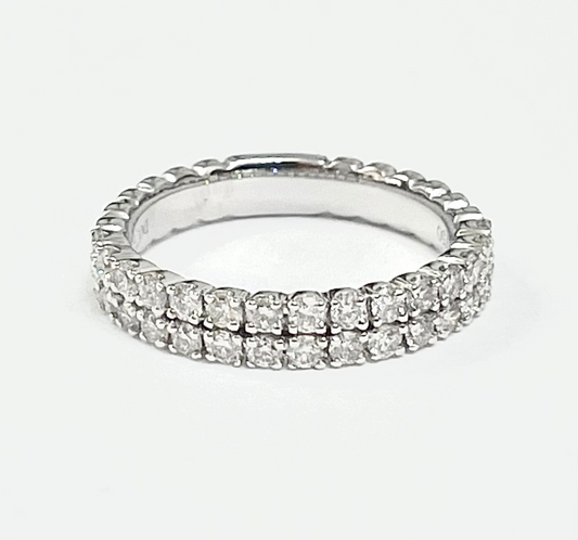 .63cts Two-row ring