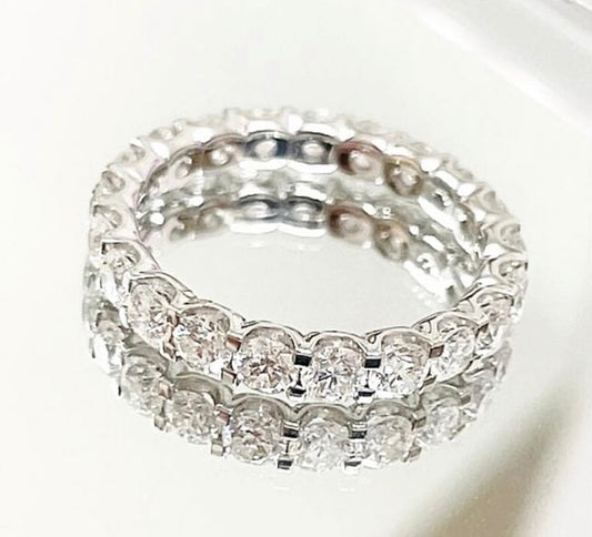2.10cts Round cut Full Eternity ring