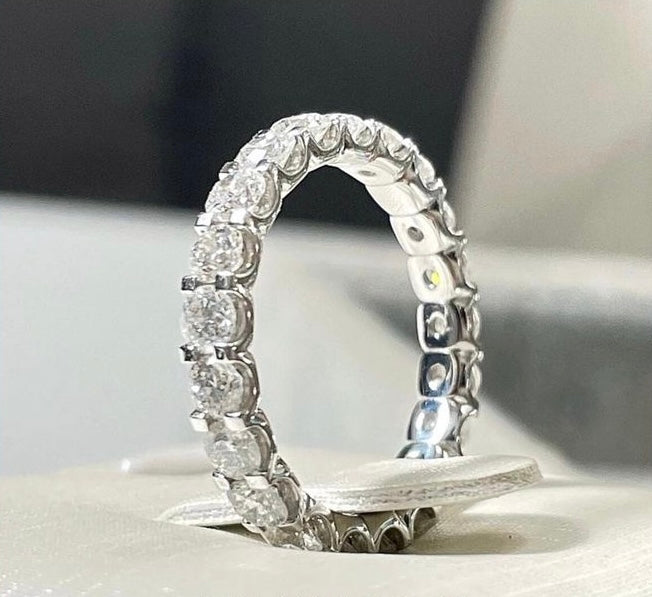 2.10cts Round cut Full Eternity ring