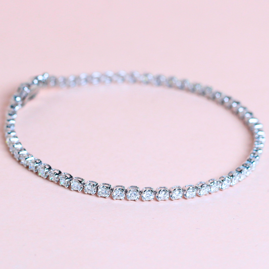 1.82cts Round cut Tennis bracelet