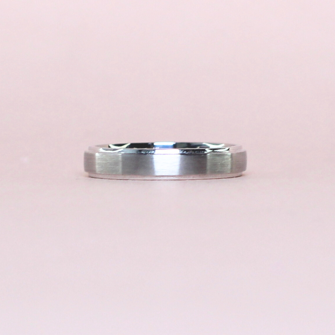 4mm Platinum Plain Band