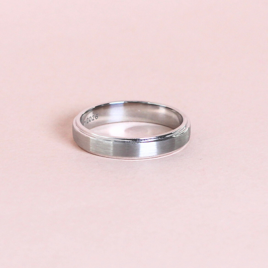 4mm Platinum Male ring