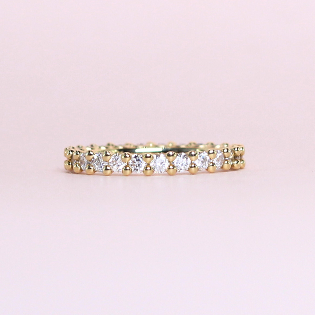 1cts Round cut Full Eternity ring