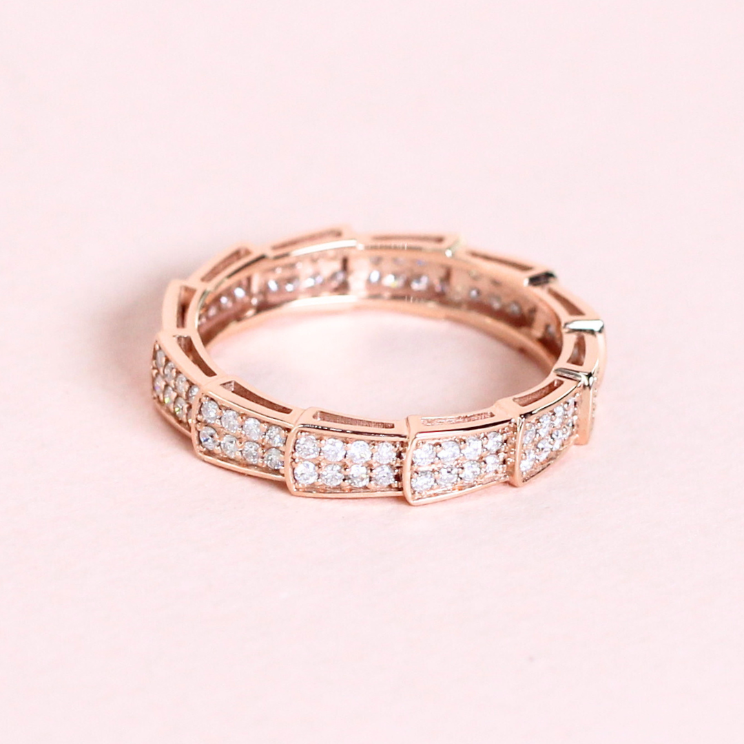 .54cts Round cut Full Eternity statement ring