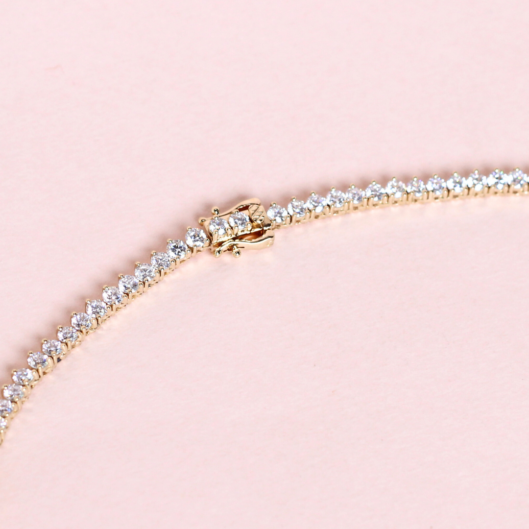 7cts Round cut Tennis necklace