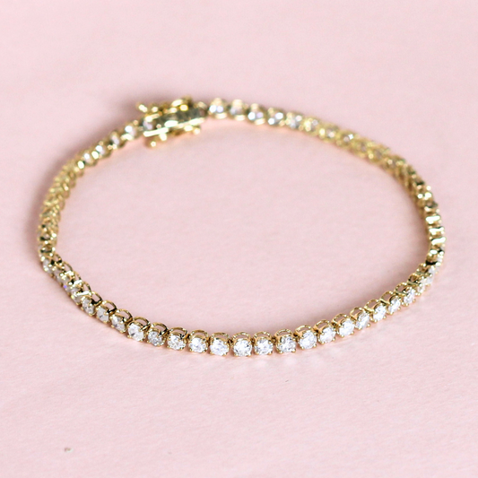 2.71cts Round cut Tennis bracelet