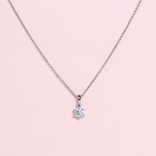 .50ct Round cut Solitaire necklace