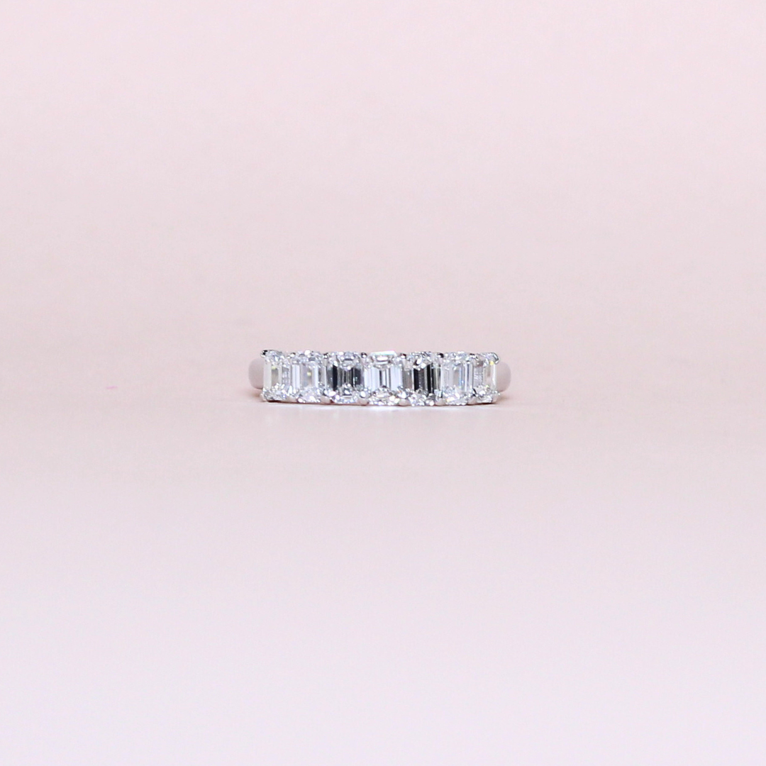 .84cts 7-stone Emerald Ring
