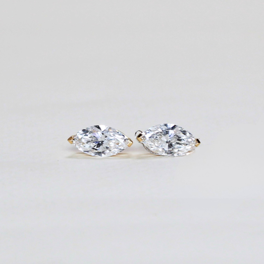 2cts Marquise Solitaire Lab-grown earrings