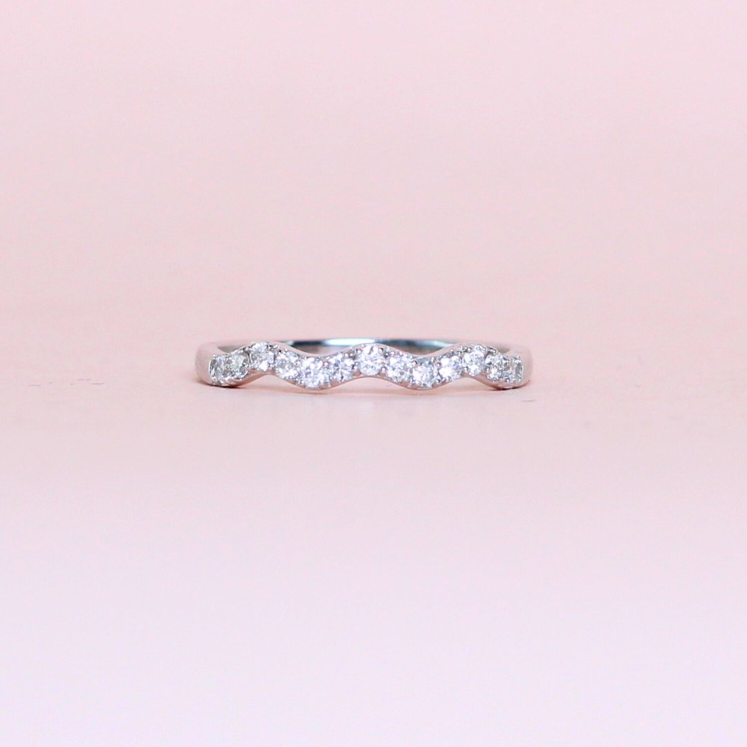 .26cts Round cut Half Eternity ring