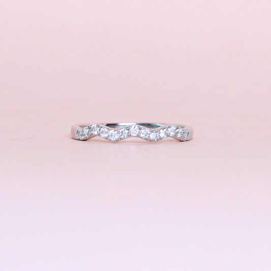 .26cts Round cut Half Eternity ring