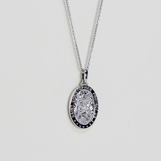 St. Christopher Oval Pendant