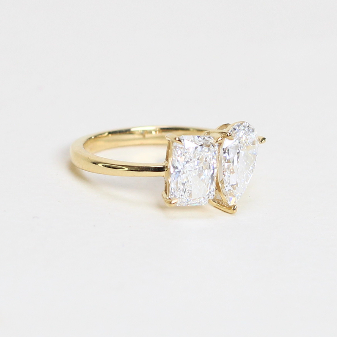 2cts Toi et Moi ring
