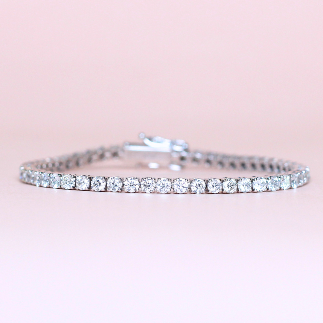 3.5cts Round cut Tennis bracelet