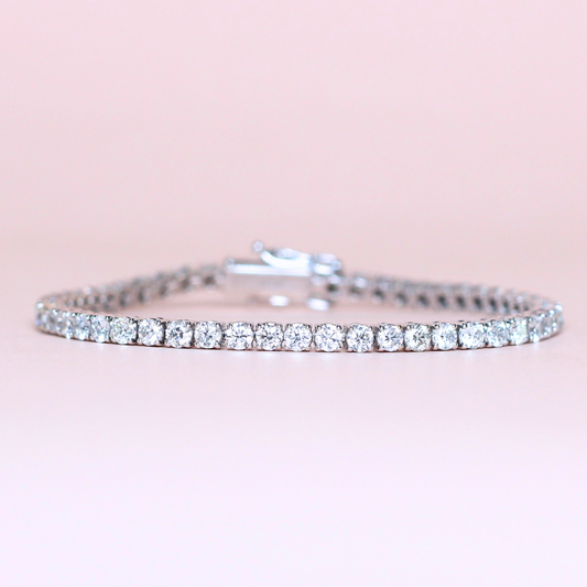 3.5cts Round cut Tennis bracelet