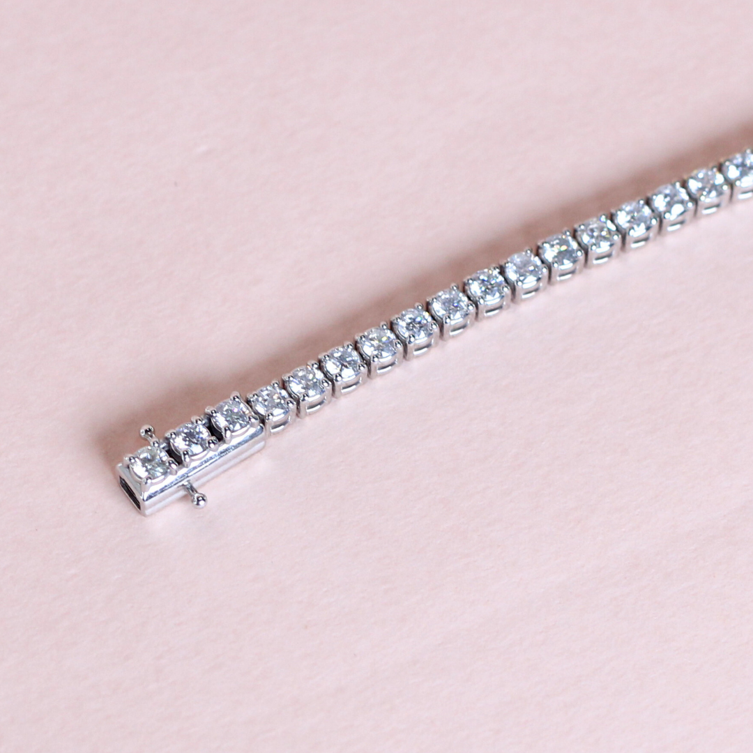 3.5cts Round cut Tennis bracelet